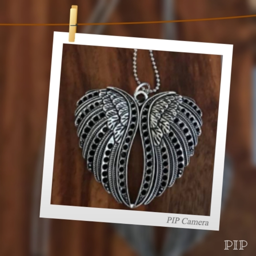 Pewter Winged Heart